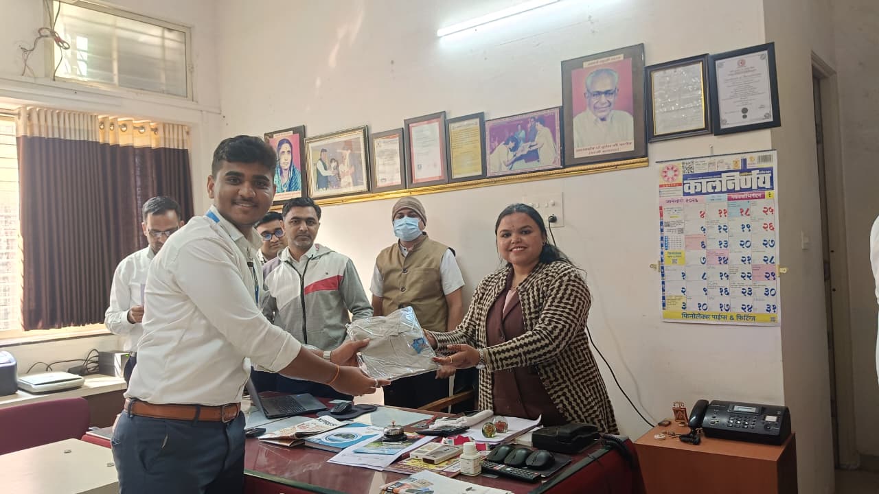 The outstanding performers of Career Sansad from Smt. Sharadchandrika Suresh Patil College of Pharmacy, Chopda were felicitated for their active participation and achievements in Career Sansad activit